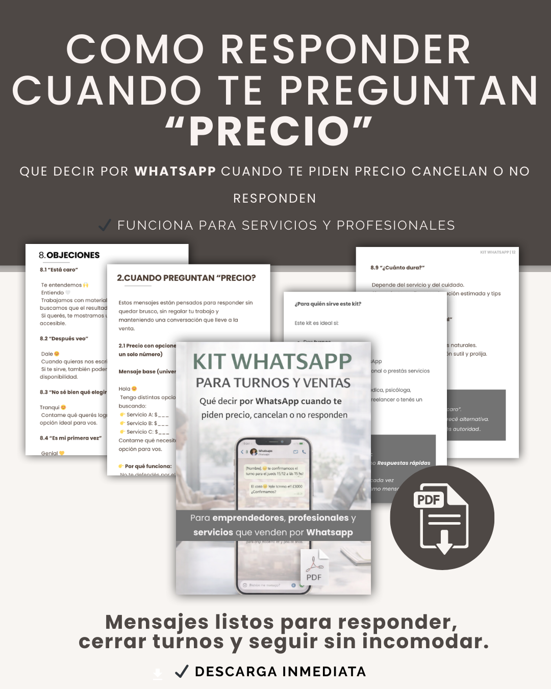 Mockup Kit WhatsApp Estética